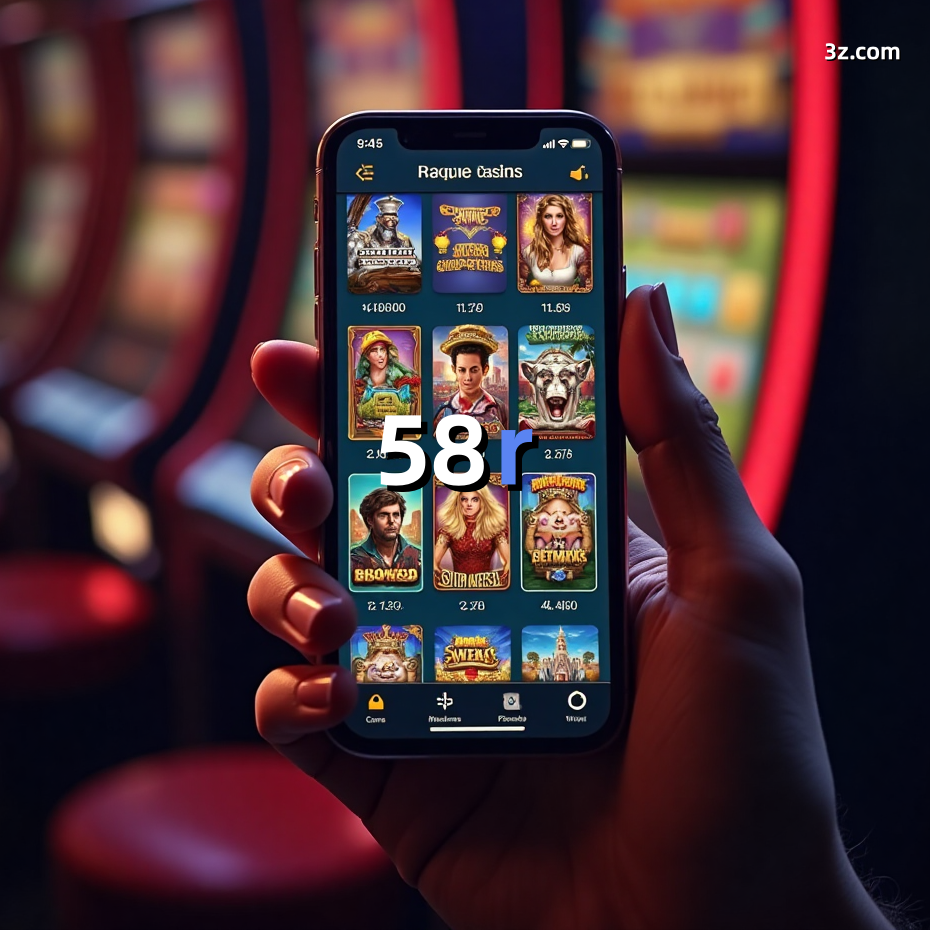 Imagem promocional da 58r mostrando a plataforma e suas vantagens